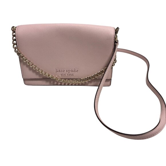 Kate Spade New York Cameron Convertible Crossbody Small Pink Preppy Clean Girl - Picture 1 of 9